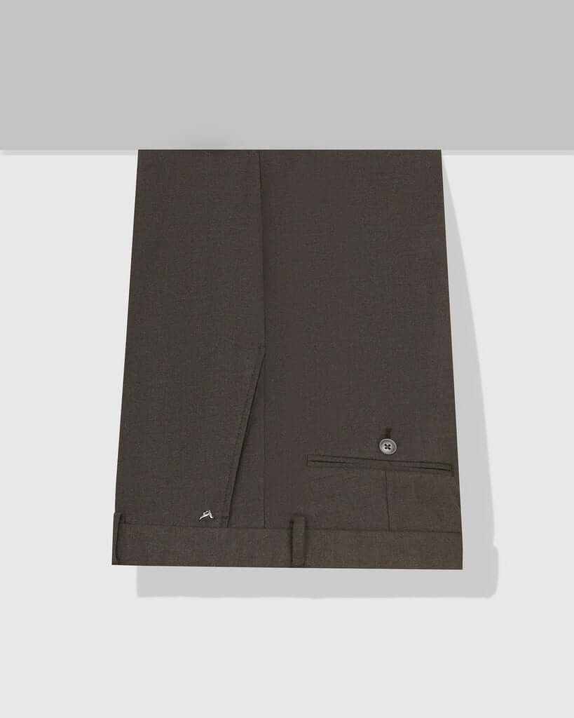 Formal Charcoal Solid Trouser - Image 4